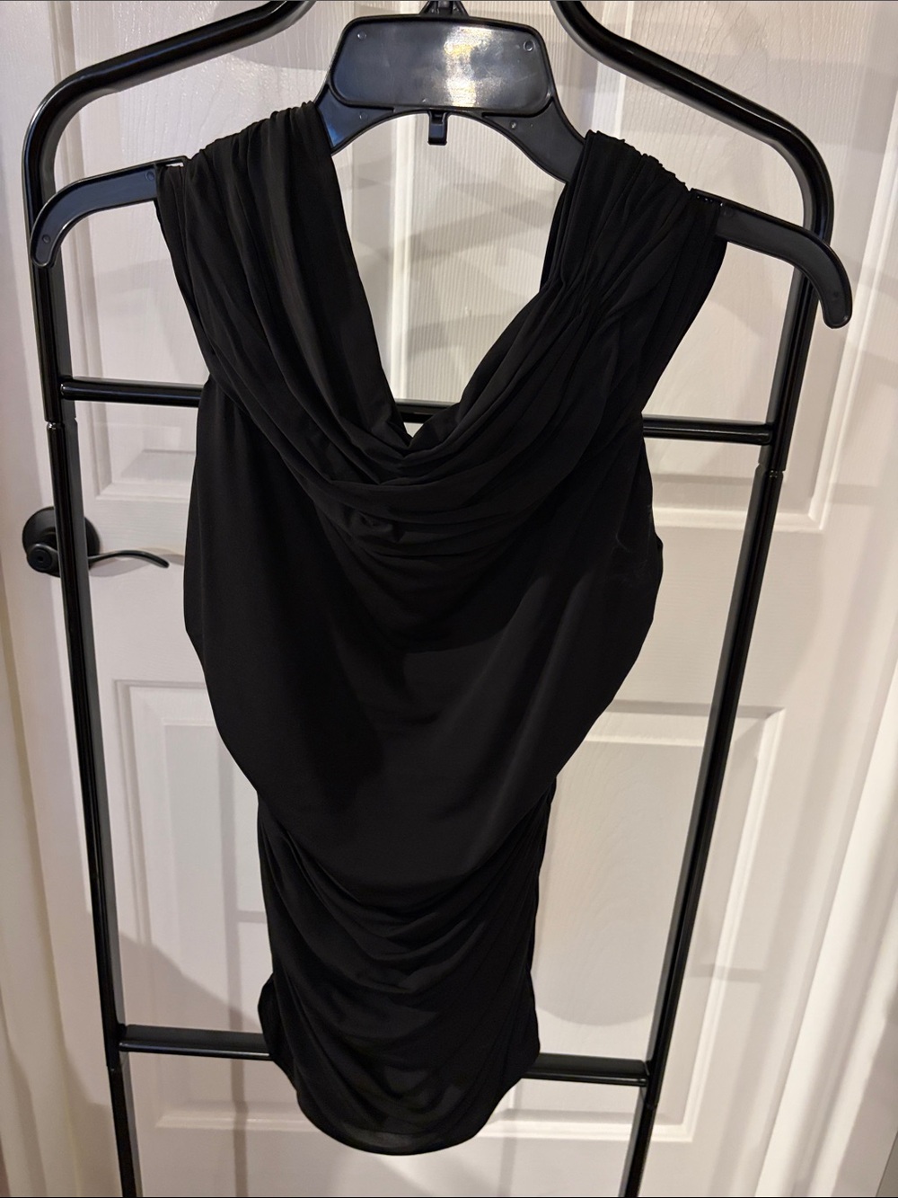 Coast UK Black Draped Women's décolleté